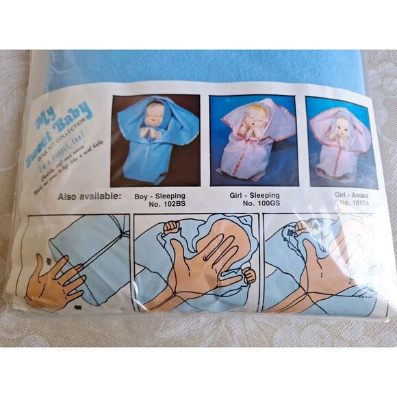 Vintage My Sweet Baby Doll Kit Collection Boy Awake I'm a Puppet Too! Nos Sealed - Picture 6 of 8